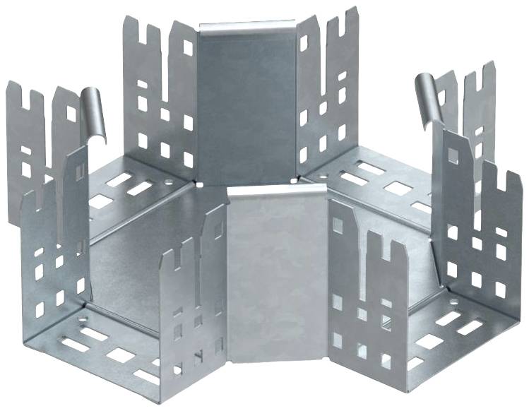 Supporto metallico esagonale con più lamelle verticali sporgenti, piegate verso l'interno agli angoli.