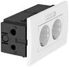OBO Bettermann 6119427 Modulo apparecchi Presa (L x A x P) 140 x 84 x 60 mm 1 pz. Bianco