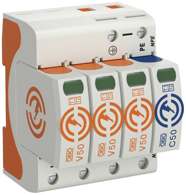 OBO Bettermann 5093526 V50-3+NPE-280 Controller combinato   50 kA 1 pz.