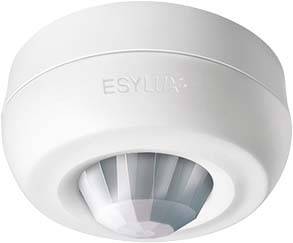 ESYLUX EB10430916 Da parete Rivelatore di presenza a soffitto 360 ° Relè Bianco IP40
