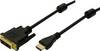 LogiLink HDMI / DVI Cavo adattatore Spina HDMI-A, Spina DVI-D 18+1pol. 3.00 m Nero CH0013 Cavo HDMI