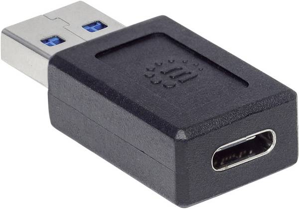 Manhattan USB 3.2 Gen 2 (USB 3.1 Gen 2) Adattatore [1x Spina A USB 3.2 Gen 2 ​ (USB 3.1) - 1x presa USB-C®] 354714