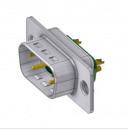 Deltron Connectors DTS 5W1 PZ SUB-D ibrido 180 ° Numero Poli (num): 5 1 pz.