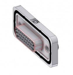 Deltron Connectors HD-DWM26SY/2M85UN Presa SUB-D 180 ° Numero Poli (num): 26 A saldare, Pins 1 pz.