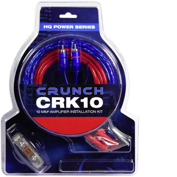 Kit di collegamenti HiFi per auto - Kit di collegamento amplificatore HiFi per auto 10 mm² Crunch CRK10 - Kit di collegamenti HiFi per auto - Kit di collegamento amplificatore HiFi per auto 10 mm² Crunch CRK10 -