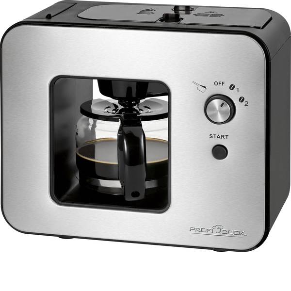 Macchine dal caffè con filtro - Profi Cook PC-KA 1152 Macchina per il caffè Acciaio, Nero Capacità tazze=5 Con macina caffè - Macchine dal caffè con filtro - Profi Cook PC-KA 1152 Macchina per il caffè Acciaio, Nero Capacità tazze=5 Con macina caffè -