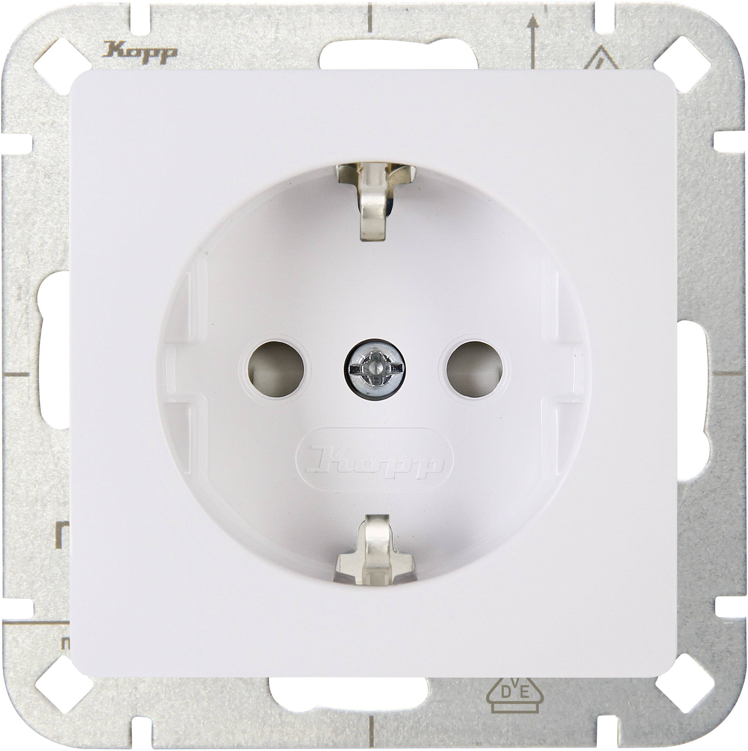 Kopp 1 parte Frutto Presa schuko HK05 Bianco artico 920602002 1 pz.
