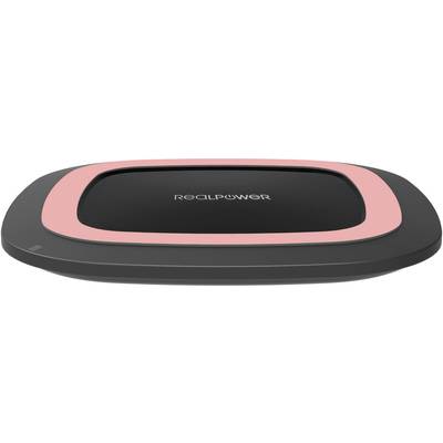 REALPOWER FreeCharge10 Schwarz/Rose Kabellose Ladestation fuer Smartphones 10W inklusive Schnellladeadapter (266105)-0