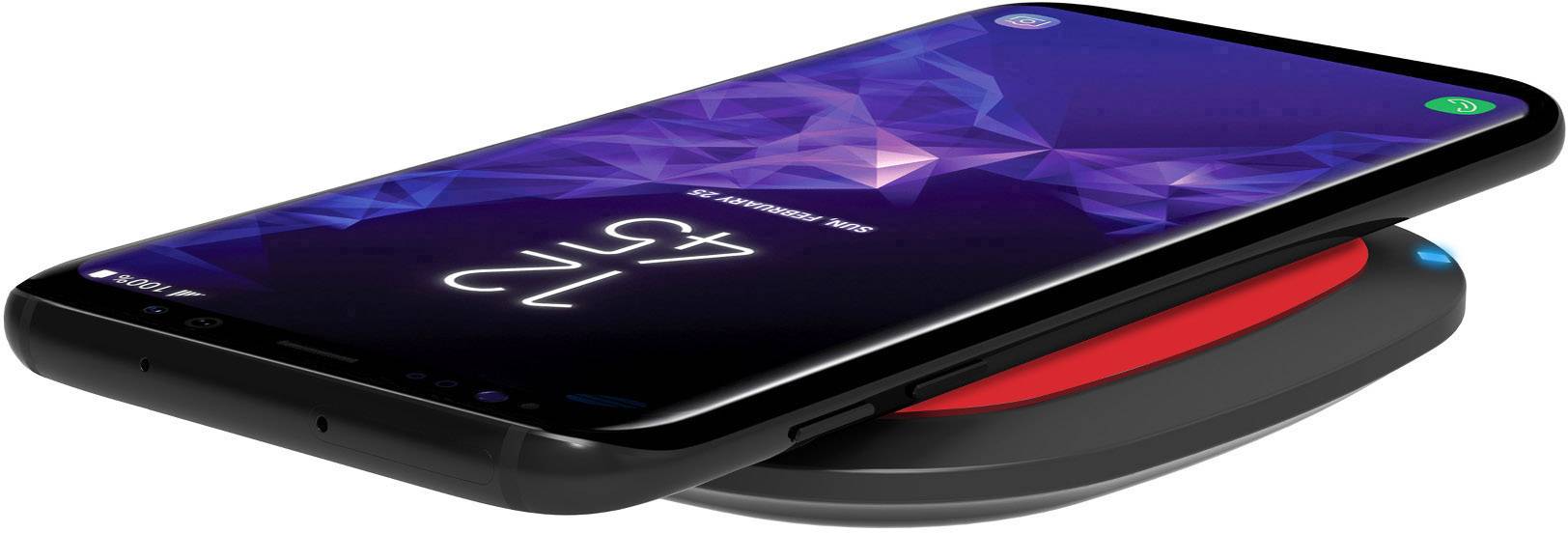 REALPOWER FreeCharge10 Schwarz/Rot Kabellose Ladestation fuer Smartphones 10W inklusive Schnellladeadapter (257639)-4