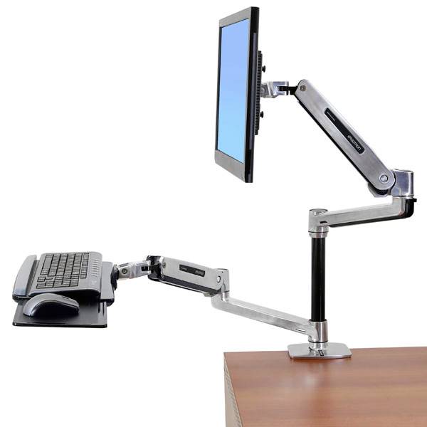 Ergotron LX Sit Stand, Desk Mount LCD Arm, Polish Supporto da tavolo per monitor 1 Display: (s)-4