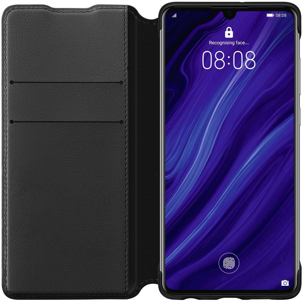 Huawei Wallet Cover Black P30 (P30 PU Wallet Black - **New Retail** - Warranty: 12M)-2