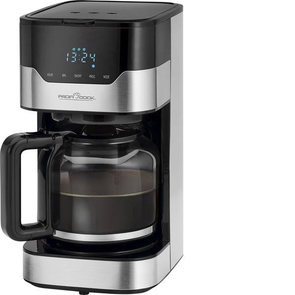 Macchine dal caffè con filtro - Profi Cook PC-KA 1169 Macchina per il caffè Acciaio, Nero Capacità tazze=14 Caraffa in vetro - Macchine dal caffè con filtro - Profi Cook PC-KA 1169 Macchina per il caffè Acciaio, Nero Capacità tazze=14 Caraffa in vetro -