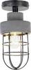 Brilliant 90269/76 Ronaldo Plafoniera LED (monocolore) E27 25 W Grigio cemento, Nero