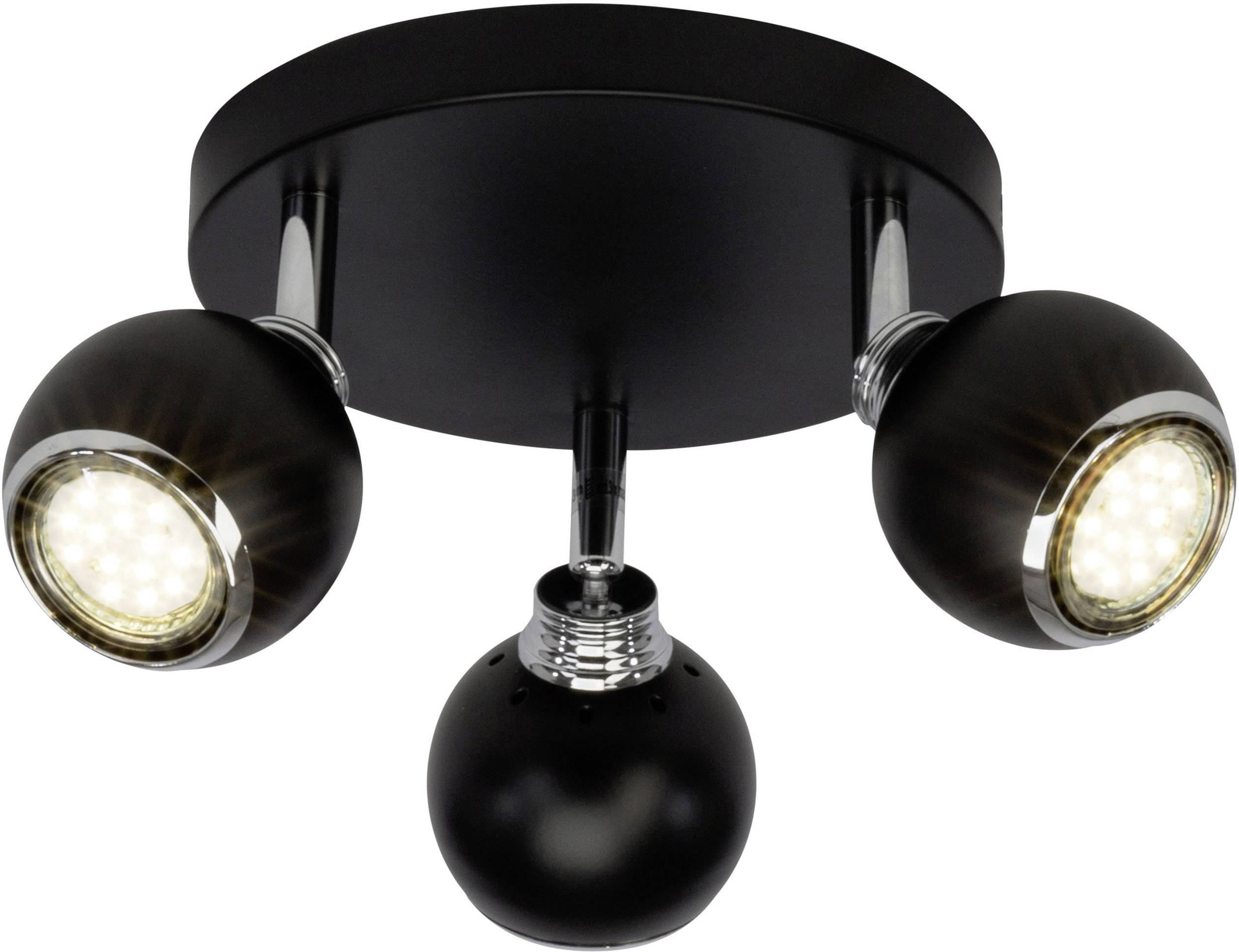 Brilliant Ina G77734/06 Faretto da soffitto LED (monocolore) GU10 9 W Nero, Cromo