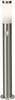 Brilliant 43699/82 Chorus Lampada da terra per esterni con rilevatore di movimento LED (monocolore) E27 10 W acciaio inox