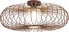 Brilliant 72180/55 Race Plafoniera LED (monocolore) E27 60 W Ruggine, Trasparente