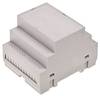 TRU COMPONENTS TC-7910880 Contenitore da guida DIN 70 x 90 x 65 ABS-V0 Grigio 1 pz.