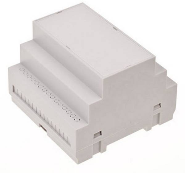 TRU COMPONENTS TC-7910884 Contenitore da guida DIN 88 x 90 x 65 ABS-V0 Grigio 1 pz.