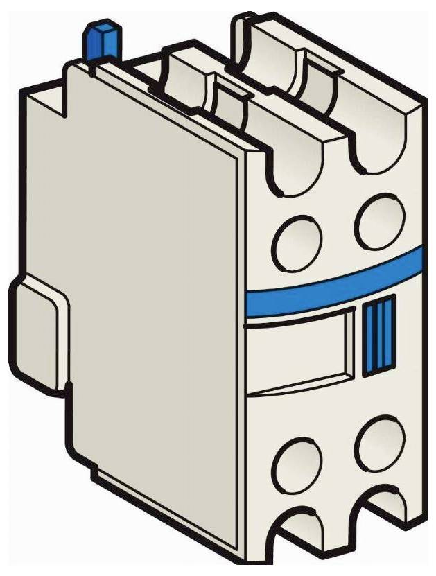 Schneider Electric LADN20 LADN20 Blocco interruttori ausiliari (L x L x A) 42 x 26 x 48 mm 1 pz. Pezzo-0