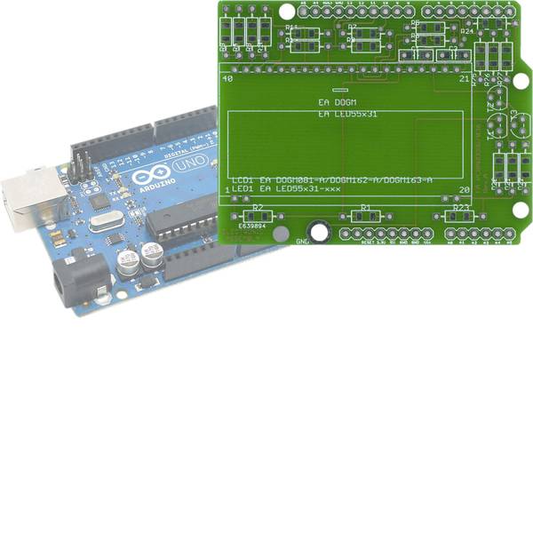 Shield e moduli aggiuntivi HAT per Arduino - EA PCBARDDOG7036 - Shield e moduli aggiuntivi HAT per Arduino - EA PCBARDDOG7036 -