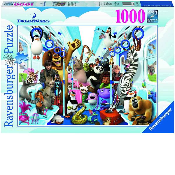 Puzzle - Ravensburger DreamWorks Familie auf Reisen Puzzle 13975 - Puzzle - Ravensburger DreamWorks Familie auf Reisen Puzzle 13975 -