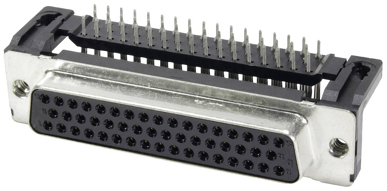 Un connettore Centronics a 50 pin, comunemente utilizzato per interfacce parallele in stampanti o dispositivi informatici più datati.