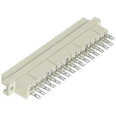 Un connettore elettrico beige con più pin metallici, tipicamente utilizzato per dispositivi elettronici o connessioni per computer.