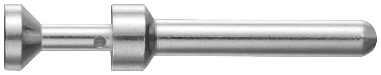 Perno metallico con testa conica e asta cilindrica, utilizzato in applicazioni meccaniche per connettere o fissare componenti.