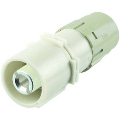 Un adattatore per tubi in plastica con connessione metallica, utilizzato in impianti idraulici.