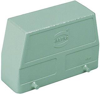 Un connettore industriale rettangolare verde con la scritta 'HARTING'. Utilizzato per connessioni elettriche.