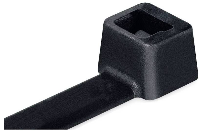 HellermannTyton 138-00019 UB140A-B-PA66-BK Fascetta per cavi 140 mm 2.50 mm Nero 100 pz.-0