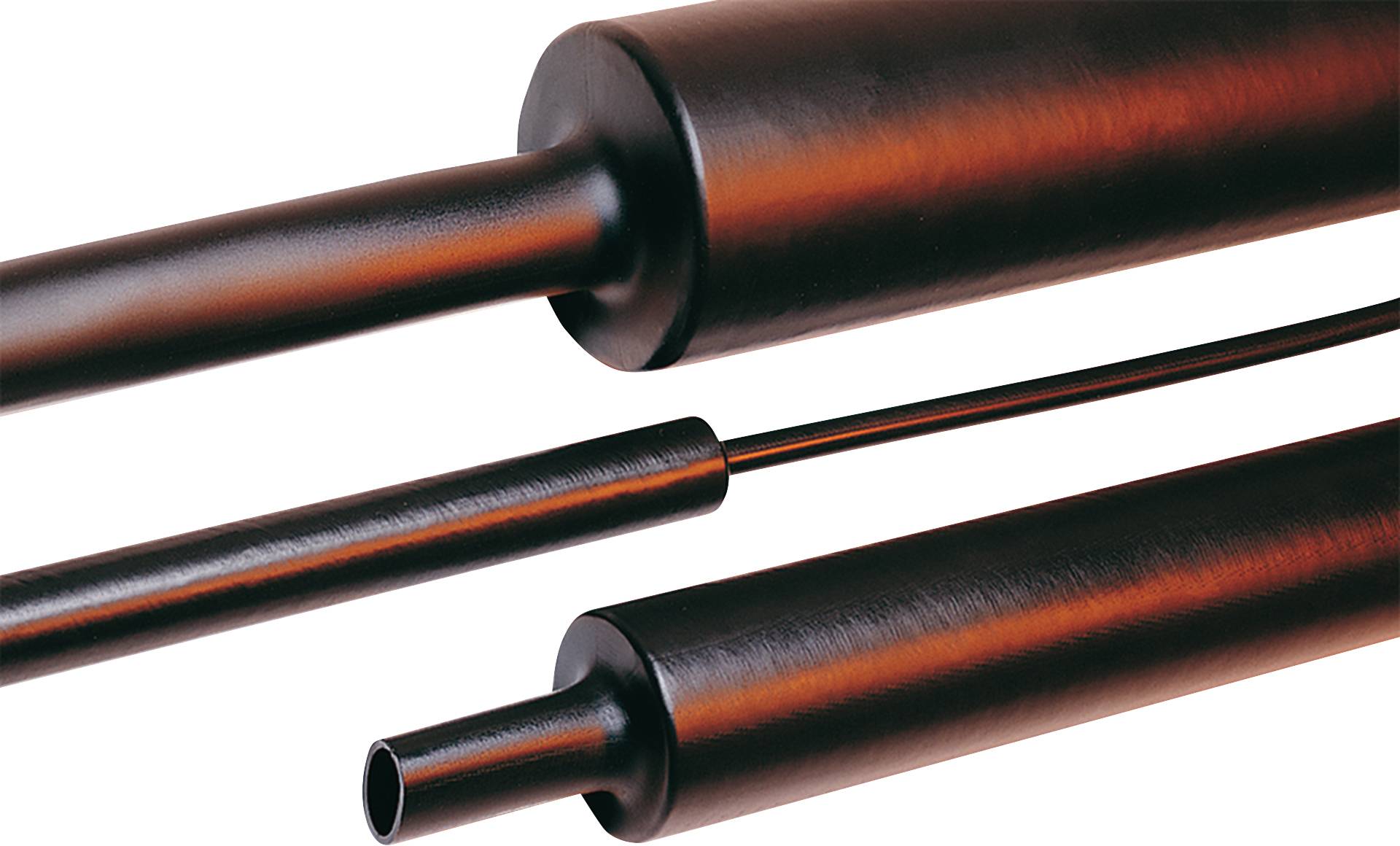 HellermannTyton 321-10450 Termoretraibile senza colla Nero 45 mm 12 mm Restringimento:3.5:1 1 m