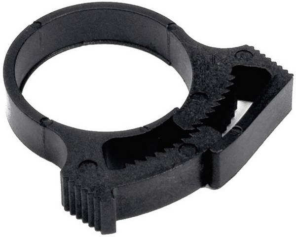 HellermannTyton SNP1.25-PA66GF13-BK Clip fermacavi 190-00029 Ø fascio (fisso)=7 mm 1 pz.