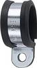 HellermannTyton AFCS63-GS/PVC-BK/ML Clip fermacavi avvitabile 166-50608 Intervallo Ø fascio 63 mm (max) con profilo protettivo in cloroprene Metallo, Nero 1 pz.