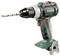 Trapano avvitatore a batteria verde con punte metalliche e impugnatura ergonomica, adatto per lavori su legno e metallo.