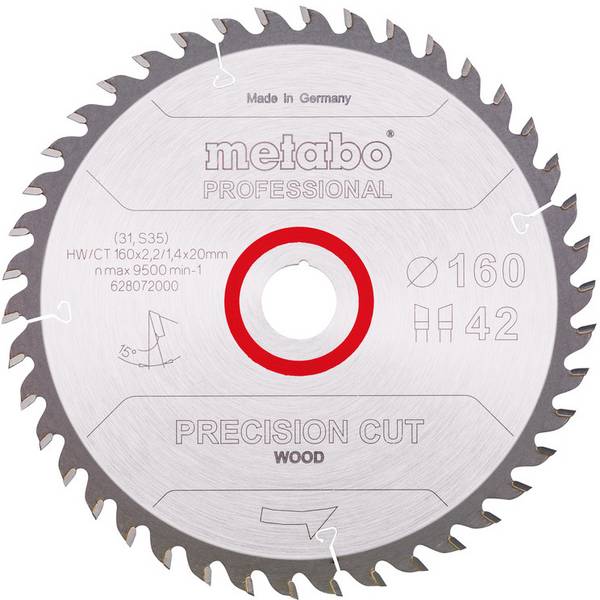 Metabo  628072000 Lama circolare 160 mm  1 pz.