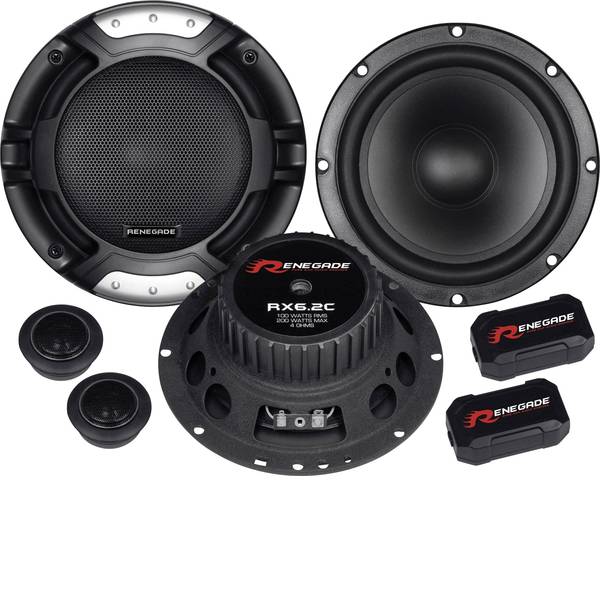 Altoparlanti da incasso per auto - Renegade RX6.2C KIT Altoparlanti da incasso a 2 vie 200 W Contenuto: 1 pz. - Altoparlanti da incasso per auto - Renegade RX6.2C KIT Altoparlanti da incasso a 2 vie 200 W Contenuto: 1 pz. -