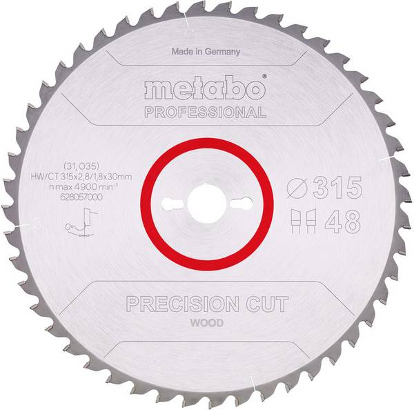 Metabo  628057000 Lama circolare 315 mm  1 pz.