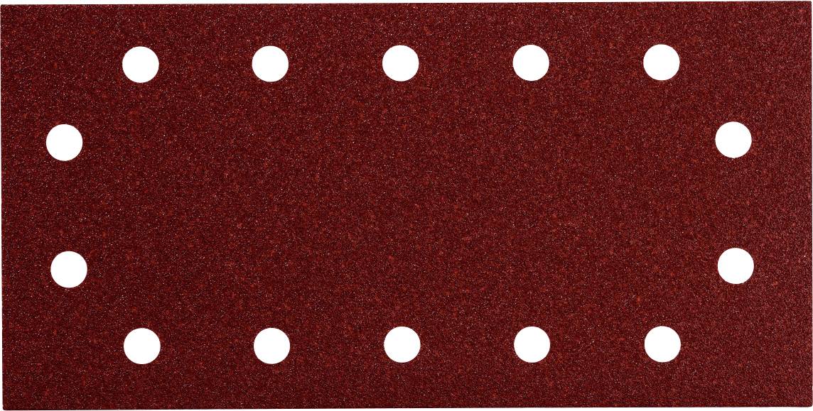 Sfondo rosso con texture con 12 puntini bianchi disposti in un motivo a bordo ovale, come marcatori intorno a una cornice.