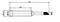 Disegno tecnico di un pezzo di tubo con dimensioni: lunghezza totale 44 mm, diametro che si assottiglia da 6,4 mm a 4,9 mm, estremità 3 mm.