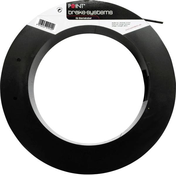 Freni per bicicletta - Copertura esterna cavo freno Point 29226900 1P 5 mm x 25 m 1 pz. Nero - Freni per bicicletta - Copertura esterna cavo freno Point 29226900 1P 5 mm x 25 m 1 pz. Nero -