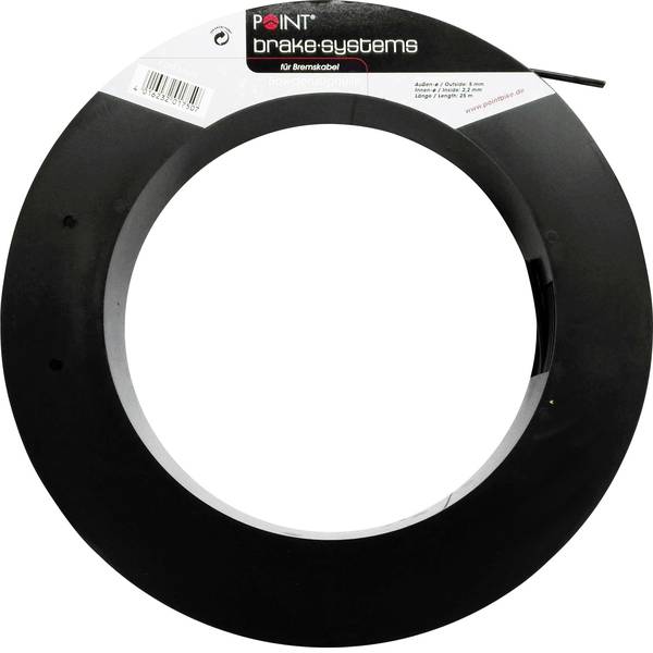 Freni per bicicletta - Copertura esterna cavo freno Point 29227500 2P 5 mm x 25 m 1 pz. Nero - Freni per bicicletta - Copertura esterna cavo freno Point 29227500 2P 5 mm x 25 m 1 pz. Nero -