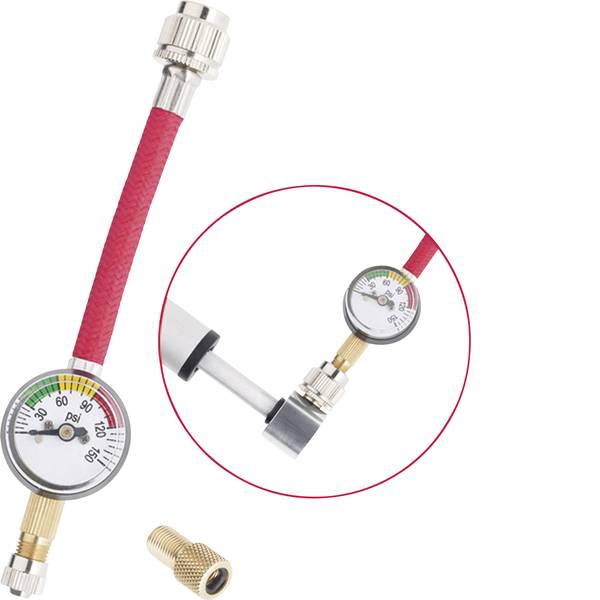 Pompe da bicicletta - Tester di pressione Point 13016101 Argento - Pompe da bicicletta - Tester di pressione Point 13016101 Argento -