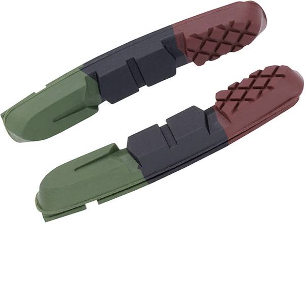 Freni per bicicletta - Tampone in gomma per freno Alhonga 32004301 2 pz. Verde, Nero, Rosso - Freni per bicicletta - Tampone in gomma per freno Alhonga 32004301 2 pz. Verde, Nero, Rosso -
