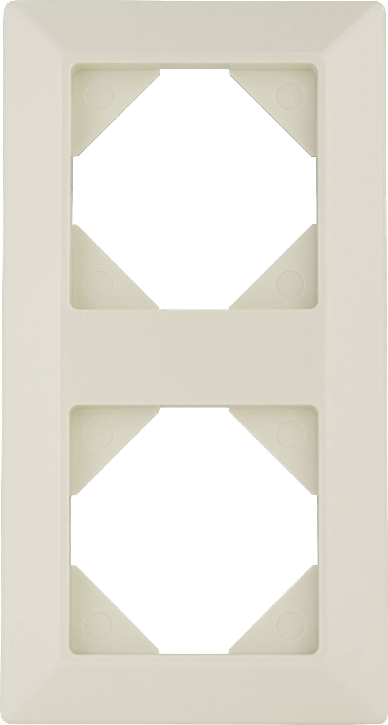 REV 2 vie Telaio di copertura Bianco crema 0236820204 1 pz.