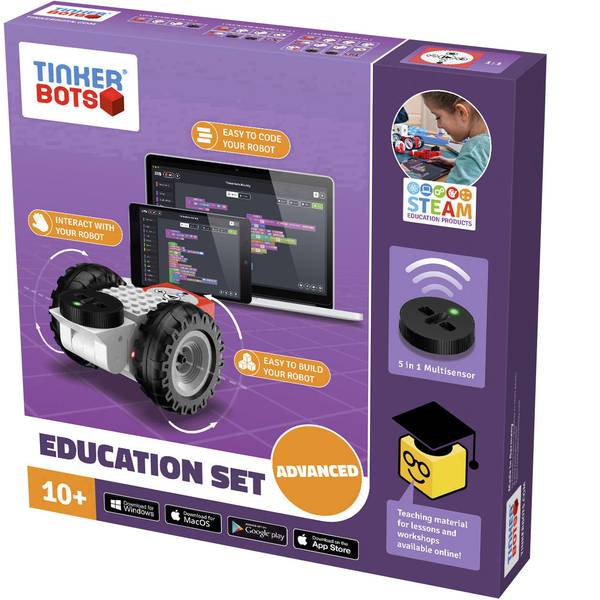 Robot in kit di montaggio - TINKERBOTS Robot in kit da montare Education Advanced Set 00145 - Robot in kit di montaggio - TINKERBOTS Robot in kit da montare Education Advanced Set 00145 -