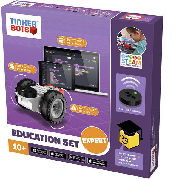 Robot in kit di montaggio - TINKERBOTS Robot in kit da montare Education Expert Set 00152 - Robot in kit di montaggio - TINKERBOTS Robot in kit da montare Education Expert Set 00152 -