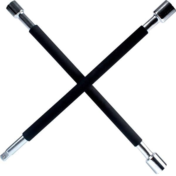 Prodotti assistenza guasti e incidenti - Chiave a croce per ruote IWH 020870 (L x L x A) 375 x 375 x 40 mm - Prodotti assistenza guasti e incidenti - Chiave a croce per ruote IWH 020870 (L x L x A) 375 x 375 x 40 mm -