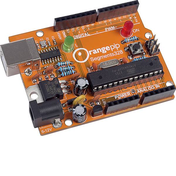 Kit e schede microcontroller MCU - Orangepip Scheda Arduino Segments328 AVR® ATmega ATMega328 - Kit e schede microcontroller MCU - Orangepip Scheda Arduino Segments328 AVR® ATmega ATMega328 -