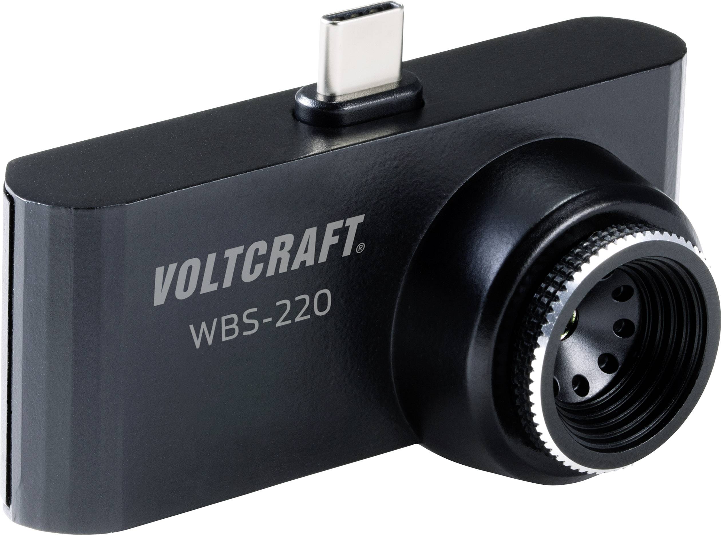 VOLTCRAFT WBS-220 Termocamera per cellulari -10 fino a 330 °C 206 x 156 Pixel 9 Hz Connettore USB-C® per dispositivi And-2